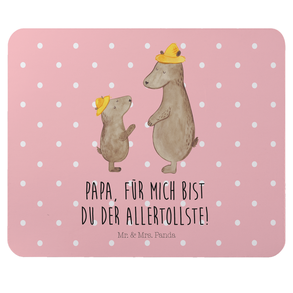 Mauspad Bären mit Hut Mousepad, Computer zubehör, Büroausstattung, PC Zubehör, Arbeitszimmer, Mauspad, Einzigartiges Mauspad, Designer Mauspad, Familie, Vatertag, Muttertag, Bruder, Schwester, Mama, Papa, Oma, Opa, Bär, Bären, Vater, Papi, Paps, Dad, Daddy, Lieblingsmensch, Sohn, Söhne, Kind, Kinder, Vater-Sohn, Family, Vorbild