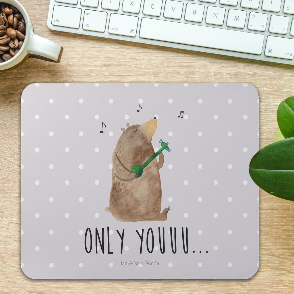 Mauspad Bär Gitarre Mousepad, Computer zubehör, Büroausstattung, PC Zubehör, Arbeitszimmer, Mauspad, Einzigartiges Mauspad, Designer Mauspad, Bär, Teddy, Teddybär