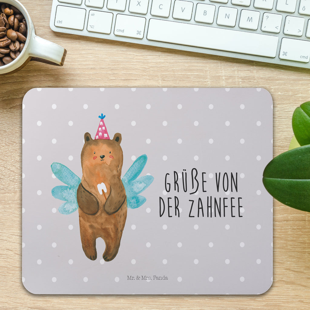 Mauspad Zahnfee Bär Mousepad, Computer zubehör, Büroausstattung, PC Zubehör, Arbeitszimmer, Mauspad, Einzigartiges Mauspad, Designer Mauspad, Bär, Teddy, Teddybär, Zahnfee, Fee, Milchzahn, Erster Zahn