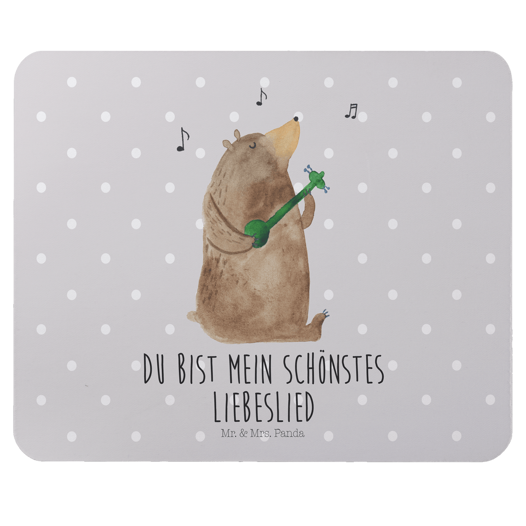 Mauspad Bär Lied Mousepad, Computer zubehör, Büroausstattung, PC Zubehör, Arbeitszimmer, Mauspad, Einzigartiges Mauspad, Designer Mauspad, Bär, Teddy, Teddybär, Bärchen, Bear, Liebeslied, Lied, Song, Valentinstag, Valentine, Geschenk, Partner, Liebe, Freundin, Frau, Herz, Spruch