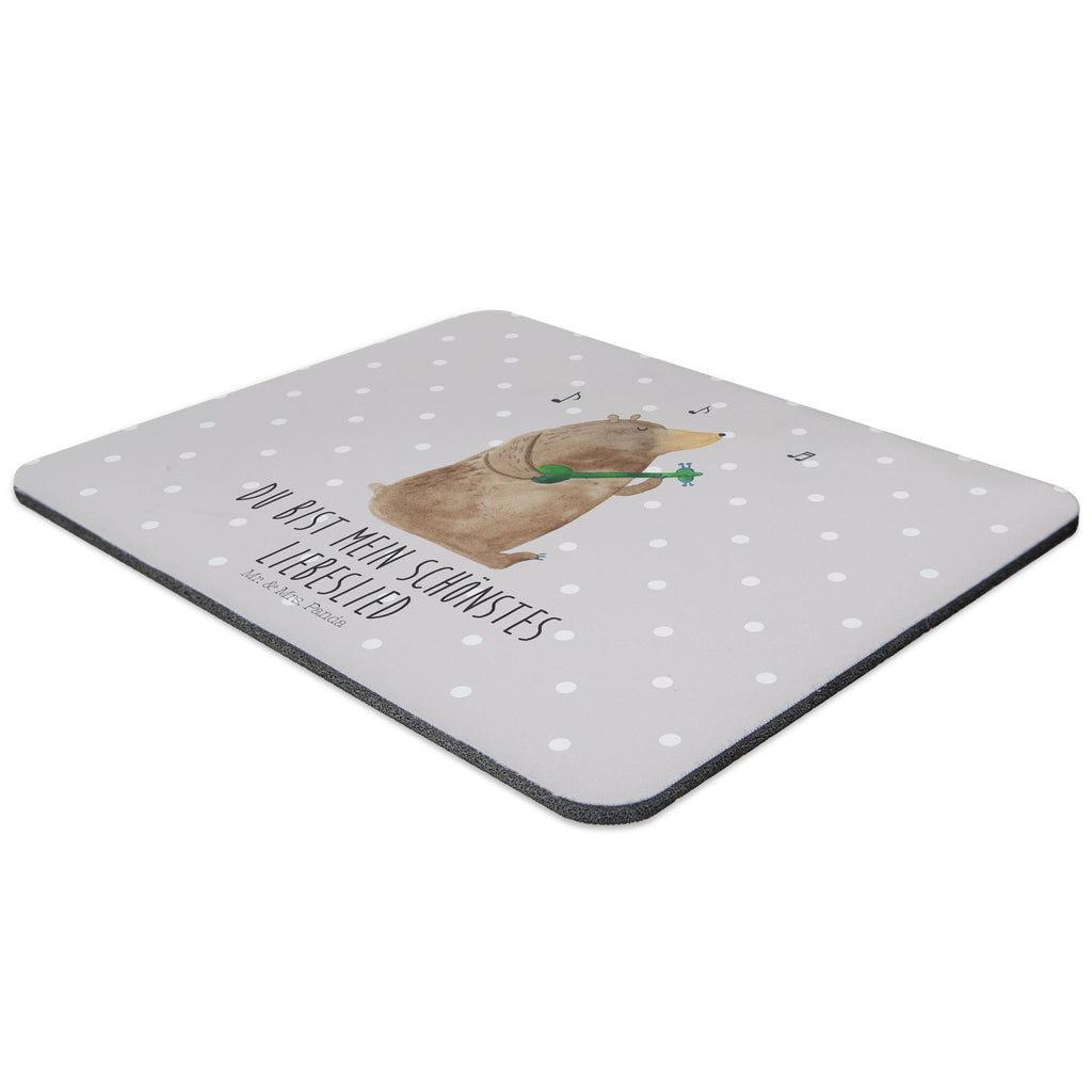 Mauspad Bär Lied Mousepad, Computer zubehör, Büroausstattung, PC Zubehör, Arbeitszimmer, Mauspad, Einzigartiges Mauspad, Designer Mauspad, Bär, Teddy, Teddybär, Bärchen, Bear, Liebeslied, Lied, Song, Valentinstag, Valentine, Geschenk, Partner, Liebe, Freundin, Frau, Herz, Spruch