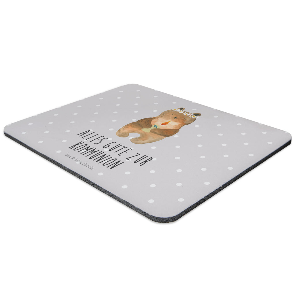 Mauspad Kommunion-Bär Mousepad, Computer zubehör, Büroausstattung, PC Zubehör, Arbeitszimmer, Mauspad, Einzigartiges Mauspad, Designer Mauspad, Bär, Teddy, Teddybär, Kommunion, Gottes Segen, Taufkerze, katholisch