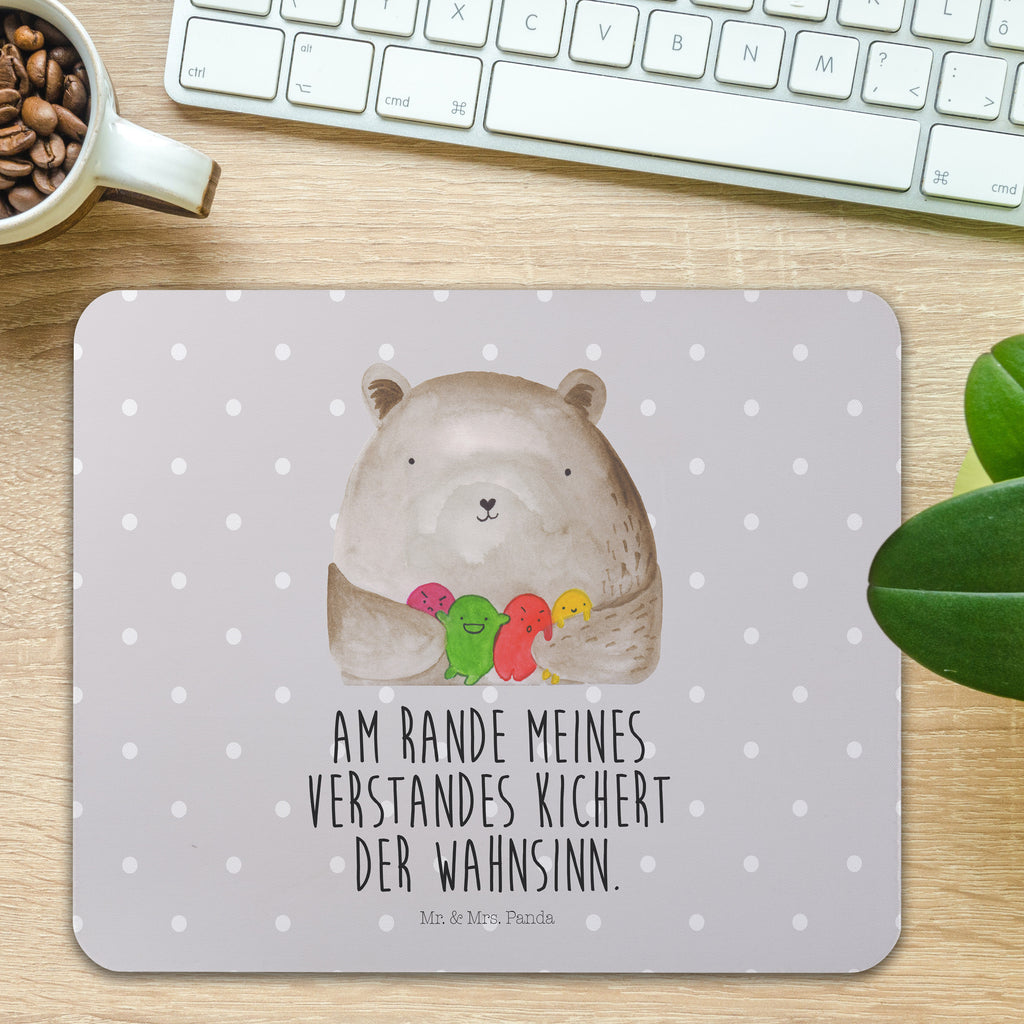 Mauspad Bär Gefühl Mousepad, Computer zubehör, Büroausstattung, PC Zubehör, Arbeitszimmer, Mauspad, Einzigartiges Mauspad, Designer Mauspad, Bär, Teddy, Teddybär, Wahnsinn, Verrückt, Durchgedreht