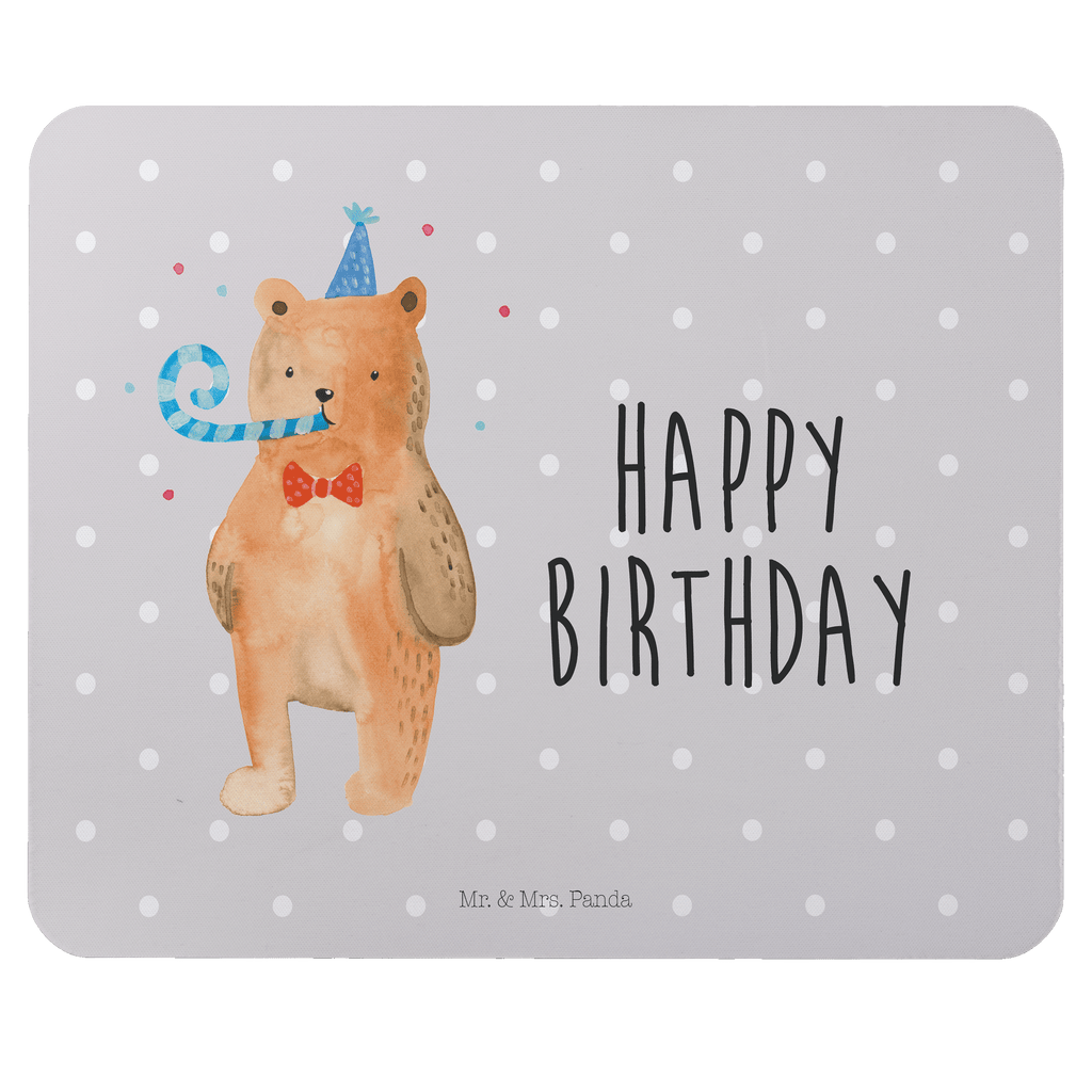 Mauspad Birthday Bär Mousepad, Computer zubehör, Büroausstattung, PC Zubehör, Arbeitszimmer, Mauspad, Einzigartiges Mauspad, Designer Mauspad, Bär, Teddy, Teddybär, Happy Birthday, Alles Gute, Glückwunsch, Geburtstag