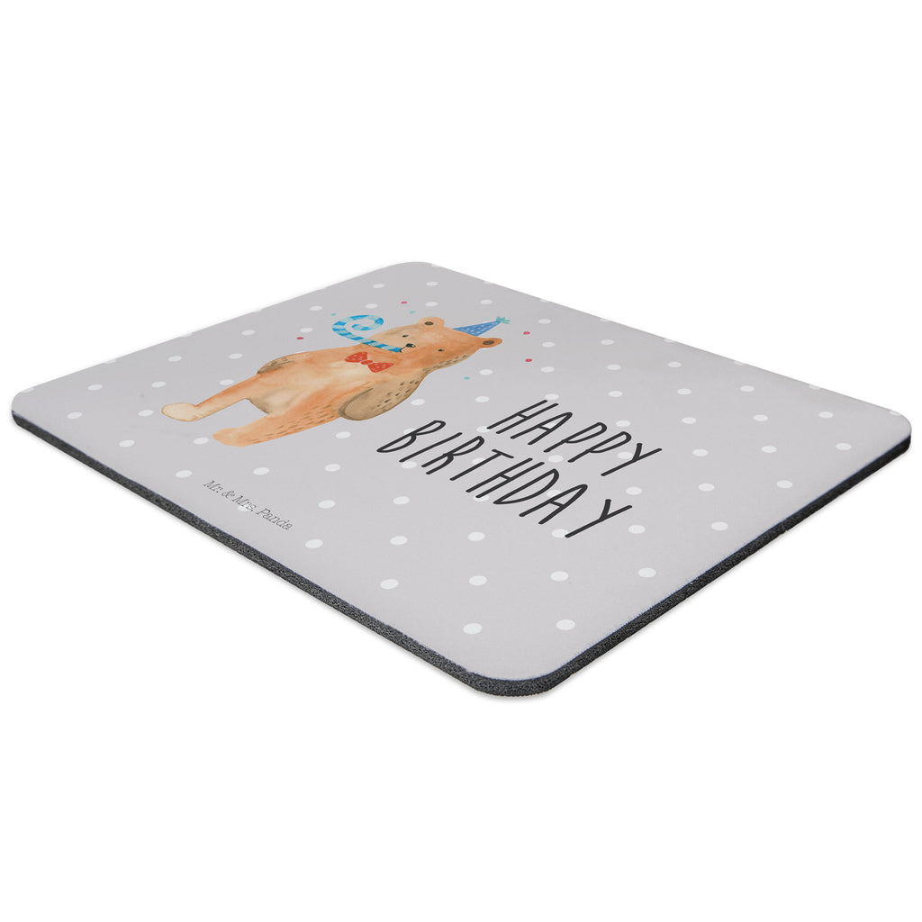 Mauspad Birthday Bär Mousepad, Computer zubehör, Büroausstattung, PC Zubehör, Arbeitszimmer, Mauspad, Einzigartiges Mauspad, Designer Mauspad, Bär, Teddy, Teddybär, Happy Birthday, Alles Gute, Glückwunsch, Geburtstag