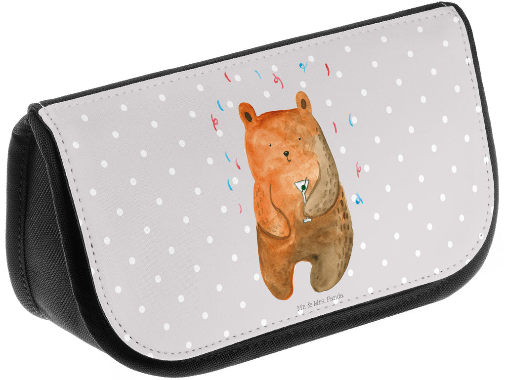 Kosmetiktasche Bär Party Kosmetikbeutel, Kulturtasche, Kulturbeutel, Schminktasche, Make-Up Tasche, Bär, Teddy, Teddybär, Geburtstag, Geburtstagsgeschenk, Geschenk, Party, Feiern, Abfeiern, Mitbringsel, Gute Laune, Lustig