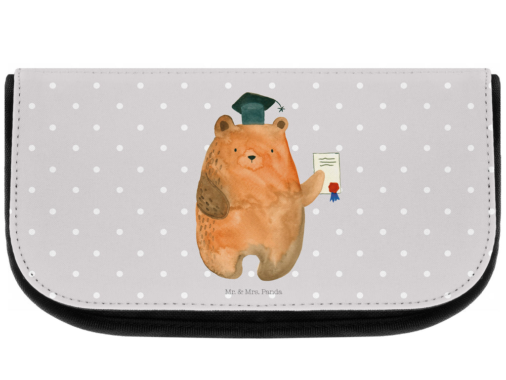 Kosmetiktasche Prüfungsbär Kosmetikbeutel, Kulturtasche, Kulturbeutel, Schminktasche, Make-Up Tasche, Bär, Teddy, Teddybär, Abitur, Prüfungen, Prüfung bestanden, Abschluss, Zeugnis, Abschlusszeugnis