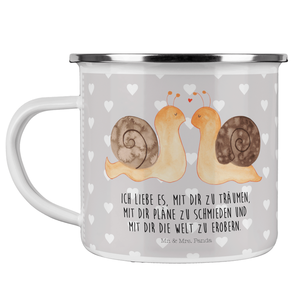 Camping Emaille Tasse Schnecken Liebe Campingtasse, Trinkbecher, Metalltasse, Outdoor Tasse, Emaille Trinkbecher, Blechtasse Outdoor, Emaille Campingbecher, Edelstahl Trinkbecher, Metalltasse für Camping, Kaffee Blechtasse, Camping Tasse Metall, Liebe, Partner, Freund, Freundin, Ehemann, Ehefrau, Heiraten, Verlobung, Heiratsantrag, Liebesgeschenk, Jahrestag, Hocheitstag