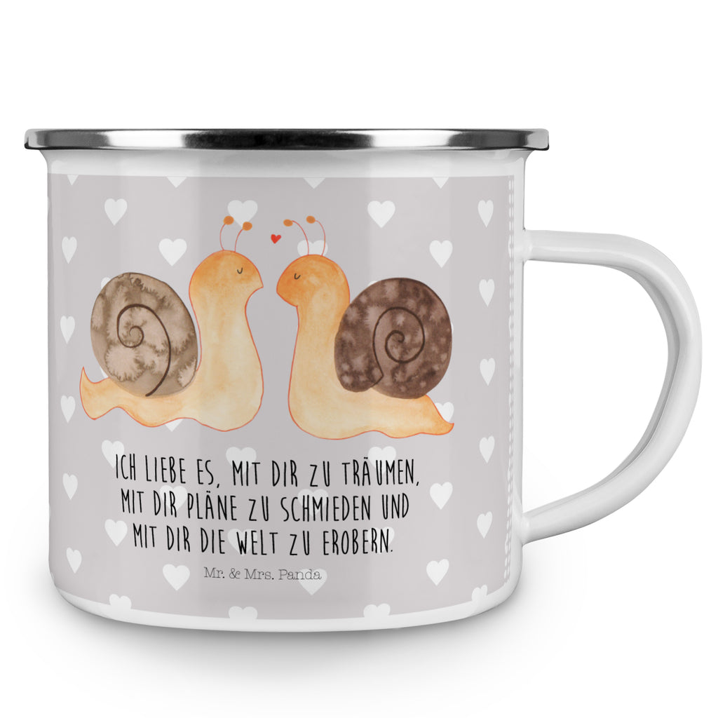 Camping Emaille Tasse Schnecken Liebe Campingtasse, Trinkbecher, Metalltasse, Outdoor Tasse, Emaille Trinkbecher, Blechtasse Outdoor, Emaille Campingbecher, Edelstahl Trinkbecher, Metalltasse für Camping, Kaffee Blechtasse, Camping Tasse Metall, Liebe, Partner, Freund, Freundin, Ehemann, Ehefrau, Heiraten, Verlobung, Heiratsantrag, Liebesgeschenk, Jahrestag, Hocheitstag