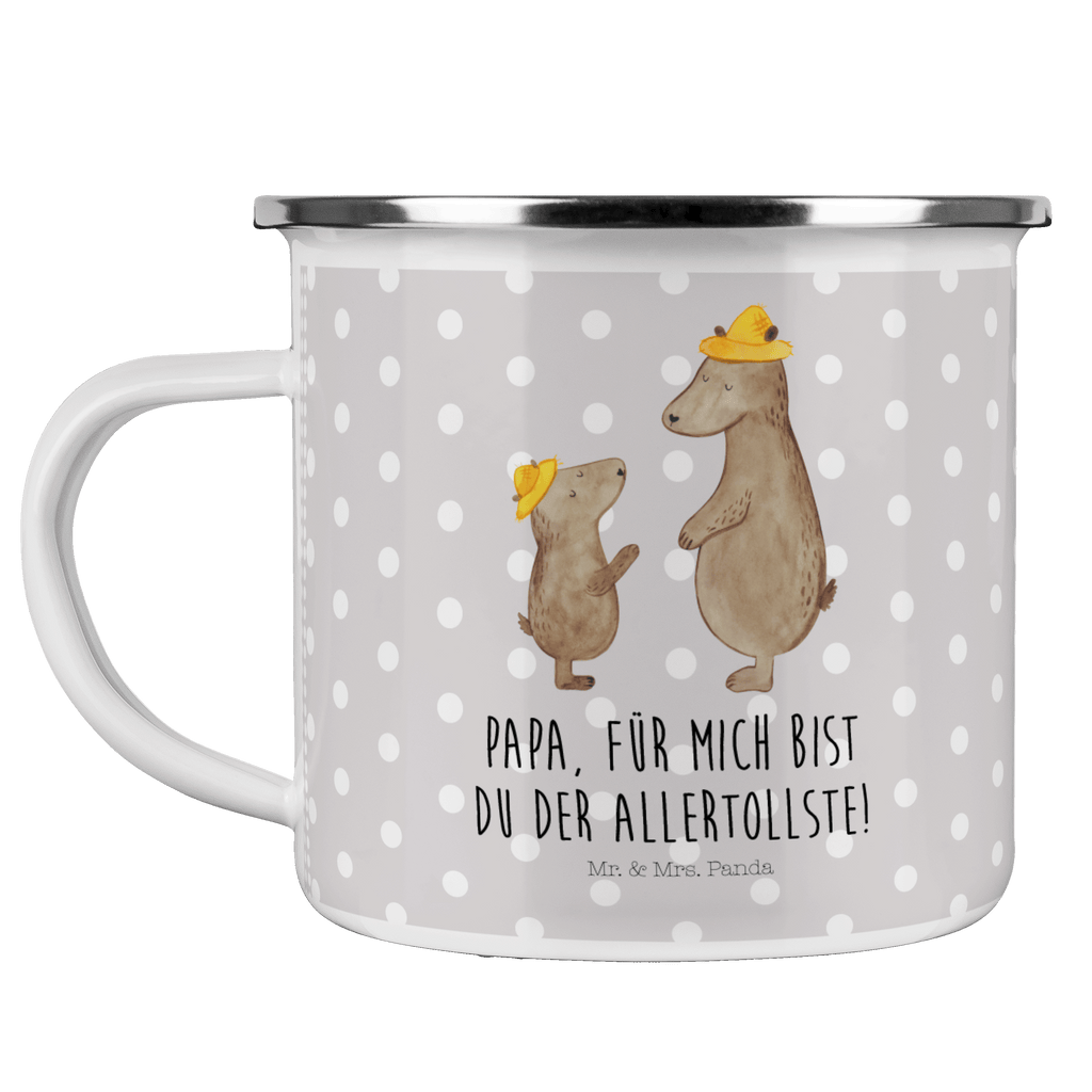 Camping Emaille Tasse Bären mit Hut Campingtasse, Trinkbecher, Metalltasse, Outdoor Tasse, Emaille Trinkbecher, Blechtasse Outdoor, Emaille Campingbecher, Edelstahl Trinkbecher, Metalltasse für Camping, Kaffee Blechtasse, Camping Tasse Metall, Familie, Vatertag, Muttertag, Bruder, Schwester, Mama, Papa, Oma, Opa, Bär, Bären, Vater, Papi, Paps, Dad, Daddy, Lieblingsmensch, Sohn, Söhne, Kind, Kinder, Vater-Sohn, Family, Vorbild