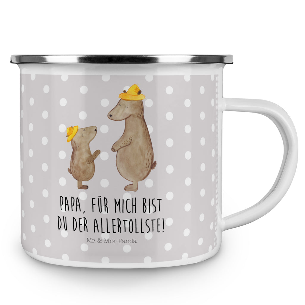 Camping Emaille Tasse Bären mit Hut Campingtasse, Trinkbecher, Metalltasse, Outdoor Tasse, Emaille Trinkbecher, Blechtasse Outdoor, Emaille Campingbecher, Edelstahl Trinkbecher, Metalltasse für Camping, Kaffee Blechtasse, Camping Tasse Metall, Familie, Vatertag, Muttertag, Bruder, Schwester, Mama, Papa, Oma, Opa, Bär, Bären, Vater, Papi, Paps, Dad, Daddy, Lieblingsmensch, Sohn, Söhne, Kind, Kinder, Vater-Sohn, Family, Vorbild