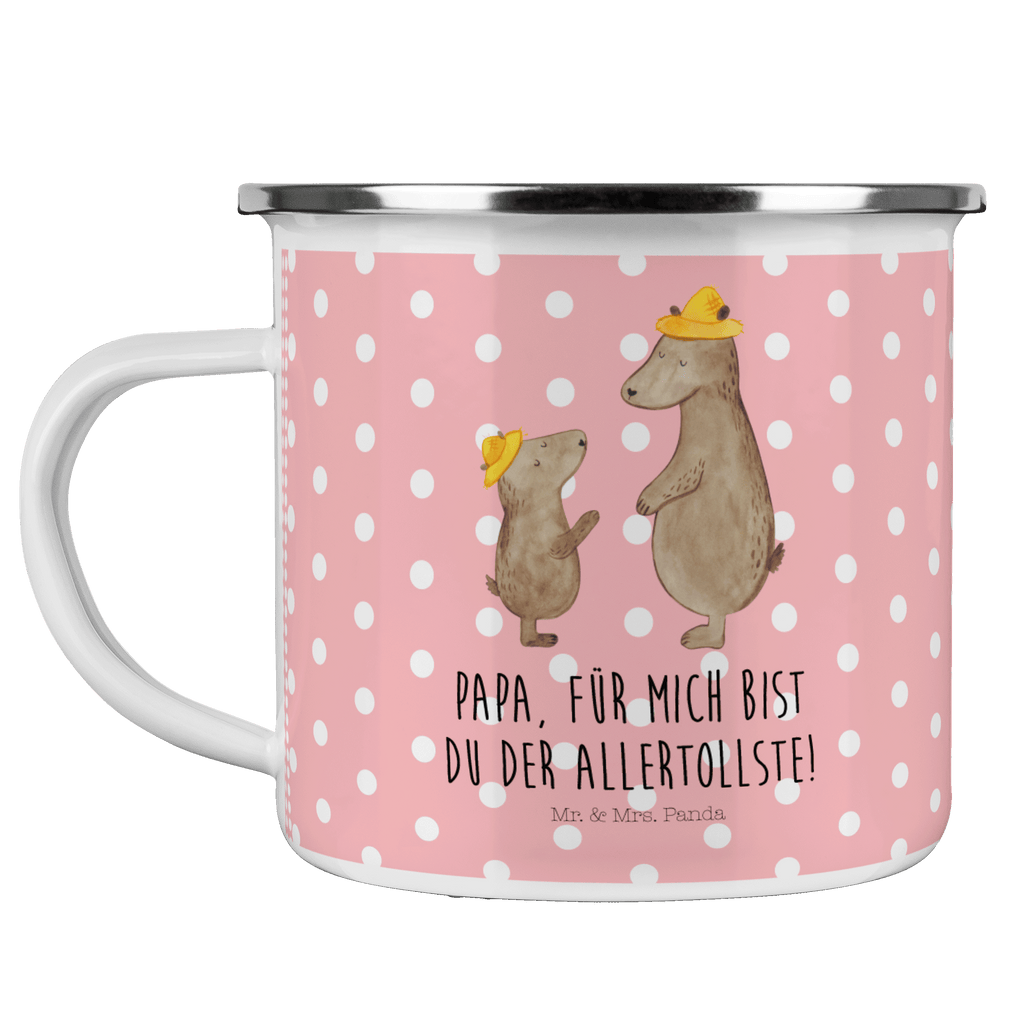 Camping Emaille Tasse Bären mit Hut Campingtasse, Trinkbecher, Metalltasse, Outdoor Tasse, Emaille Trinkbecher, Blechtasse Outdoor, Emaille Campingbecher, Edelstahl Trinkbecher, Metalltasse für Camping, Kaffee Blechtasse, Camping Tasse Metall, Familie, Vatertag, Muttertag, Bruder, Schwester, Mama, Papa, Oma, Opa, Bär, Bären, Vater, Papi, Paps, Dad, Daddy, Lieblingsmensch, Sohn, Söhne, Kind, Kinder, Vater-Sohn, Family, Vorbild