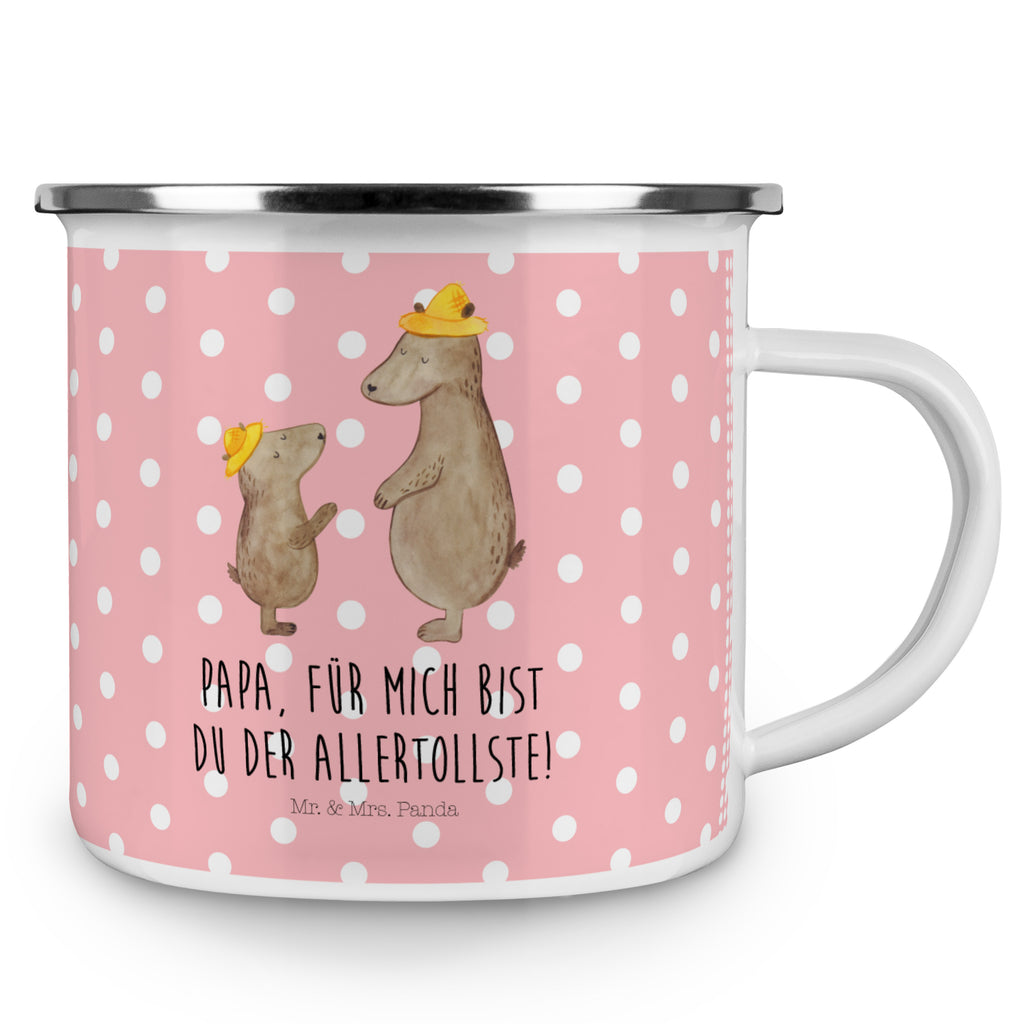 Camping Emaille Tasse Bären mit Hut Campingtasse, Trinkbecher, Metalltasse, Outdoor Tasse, Emaille Trinkbecher, Blechtasse Outdoor, Emaille Campingbecher, Edelstahl Trinkbecher, Metalltasse für Camping, Kaffee Blechtasse, Camping Tasse Metall, Familie, Vatertag, Muttertag, Bruder, Schwester, Mama, Papa, Oma, Opa, Bär, Bären, Vater, Papi, Paps, Dad, Daddy, Lieblingsmensch, Sohn, Söhne, Kind, Kinder, Vater-Sohn, Family, Vorbild
