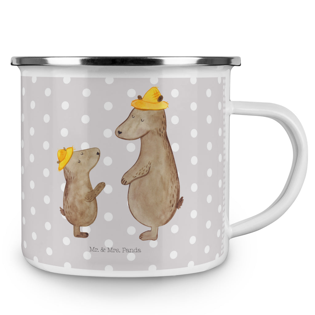 Camping Emaille Tasse Bären mit Hut Campingtasse, Trinkbecher, Metalltasse, Outdoor Tasse, Emaille Trinkbecher, Blechtasse Outdoor, Emaille Campingbecher, Edelstahl Trinkbecher, Metalltasse für Camping, Kaffee Blechtasse, Camping Tasse Metall, Familie, Vatertag, Muttertag, Bruder, Schwester, Mama, Papa, Oma, Opa, Bär, Bären, Vater, Papi, Paps, Dad, Daddy, Lieblingsmensch, Sohn, Söhne, Kind, Kinder, Vater-Sohn, Family, Vorbild