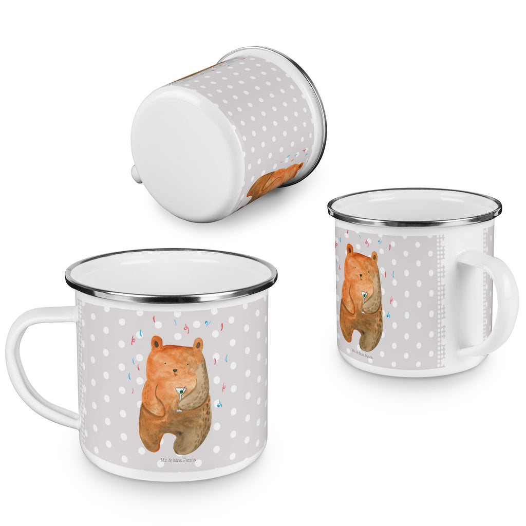 Camping Emaille Tasse Bär Party Campingtasse, Trinkbecher, Metalltasse, Outdoor Tasse, Emaille Trinkbecher, Blechtasse Outdoor, Emaille Campingbecher, Edelstahl Trinkbecher, Metalltasse für Camping, Kaffee Blechtasse, Camping Tasse Metall, Bär, Teddy, Teddybär, Geburtstag, Geburtstagsgeschenk, Geschenk, Party, Feiern, Abfeiern, Mitbringsel, Gute Laune, Lustig