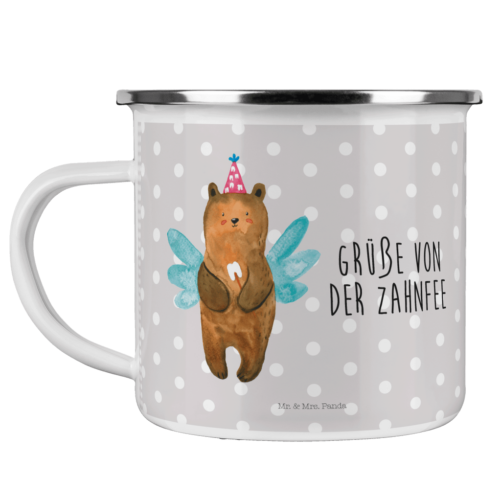 Camping Emaille Tasse Zahnfee Bär Campingtasse, Trinkbecher, Metalltasse, Outdoor Tasse, Emaille Trinkbecher, Blechtasse Outdoor, Emaille Campingbecher, Edelstahl Trinkbecher, Metalltasse für Camping, Kaffee Blechtasse, Camping Tasse Metall, Bär, Teddy, Teddybär, Zahnfee, Fee, Milchzahn, Erster Zahn