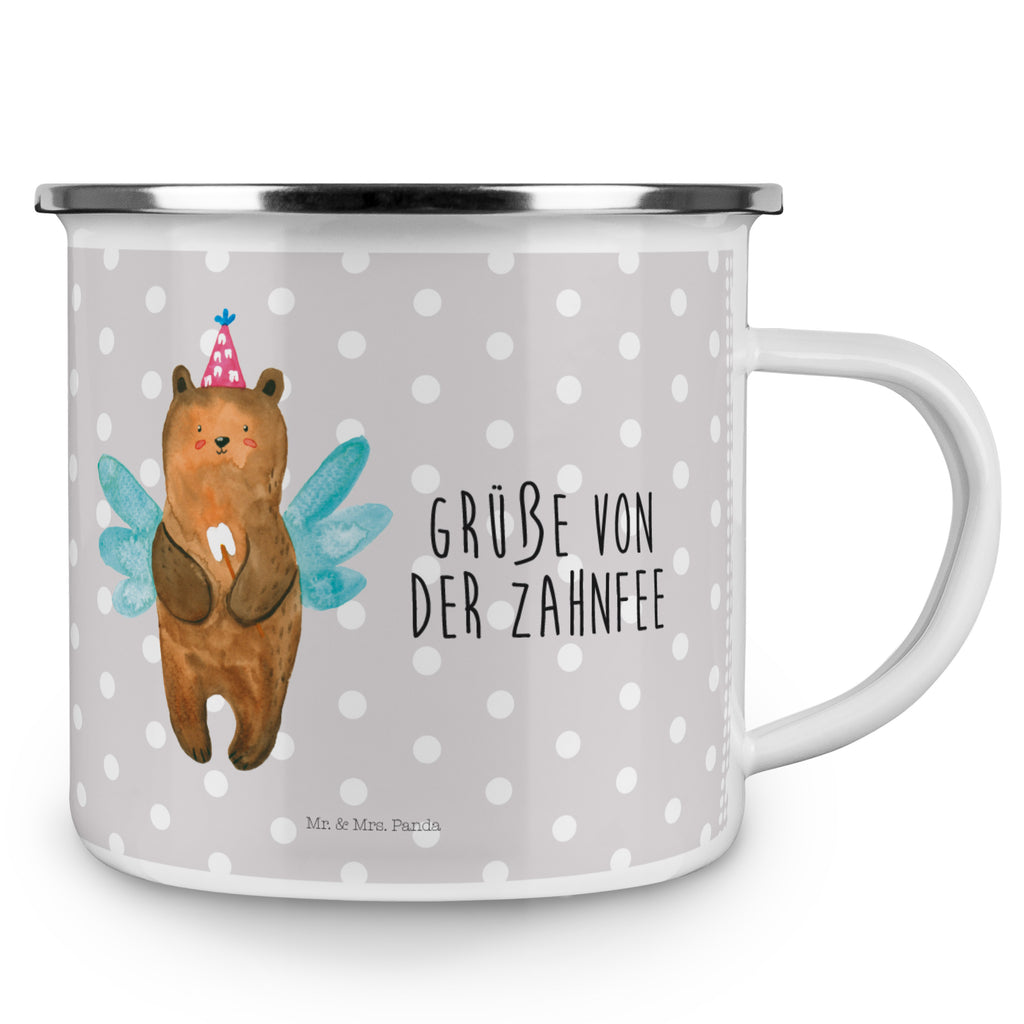 Camping Emaille Tasse Zahnfee Bär Campingtasse, Trinkbecher, Metalltasse, Outdoor Tasse, Emaille Trinkbecher, Blechtasse Outdoor, Emaille Campingbecher, Edelstahl Trinkbecher, Metalltasse für Camping, Kaffee Blechtasse, Camping Tasse Metall, Bär, Teddy, Teddybär, Zahnfee, Fee, Milchzahn, Erster Zahn