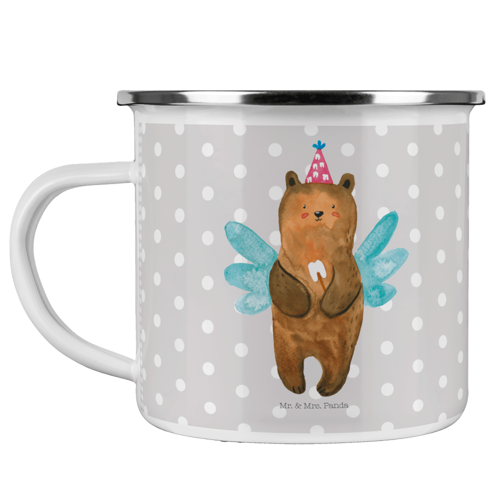 Camping Emaille Tasse Zahnfee Bär Campingtasse, Trinkbecher, Metalltasse, Outdoor Tasse, Emaille Trinkbecher, Blechtasse Outdoor, Emaille Campingbecher, Edelstahl Trinkbecher, Metalltasse für Camping, Kaffee Blechtasse, Camping Tasse Metall, Bär, Teddy, Teddybär, Zahnfee, Fee, Milchzahn, Erster Zahn