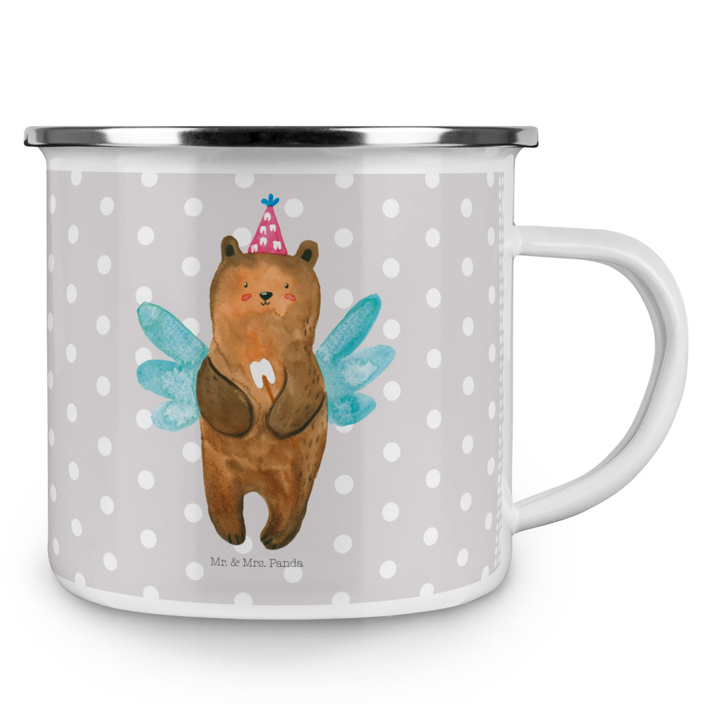Camping Emaille Tasse Zahnfee Bär Campingtasse, Trinkbecher, Metalltasse, Outdoor Tasse, Emaille Trinkbecher, Blechtasse Outdoor, Emaille Campingbecher, Edelstahl Trinkbecher, Metalltasse für Camping, Kaffee Blechtasse, Camping Tasse Metall, Bär, Teddy, Teddybär, Zahnfee, Fee, Milchzahn, Erster Zahn