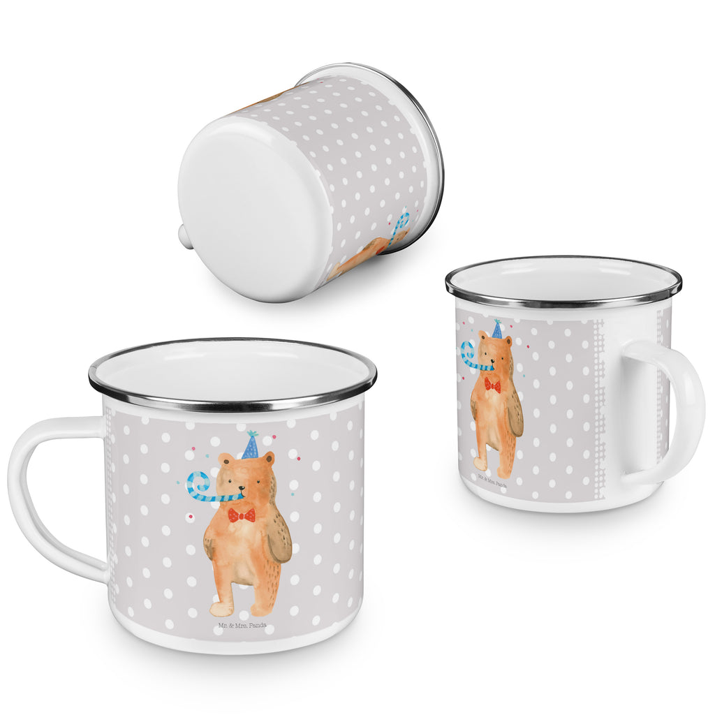 Camping Emaille Tasse Birthday Bär Campingtasse, Trinkbecher, Metalltasse, Outdoor Tasse, Emaille Trinkbecher, Blechtasse Outdoor, Emaille Campingbecher, Edelstahl Trinkbecher, Metalltasse für Camping, Kaffee Blechtasse, Camping Tasse Metall, Bär, Teddy, Teddybär, Happy Birthday, Alles Gute, Glückwunsch, Geburtstag
