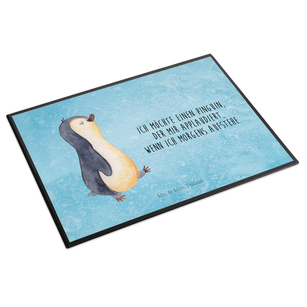 Schreibtischunterlage Pinguin marschierend Schreibunterlage, Schreibtischauflage, Bürobedarf, Büroartikel, Schreibwaren, Schreibtisch Unterlagen, Schreibtischunterlage Groß, Pinguin, Pinguine, Frühaufsteher, Langschläfer, Bruder, Schwester, Familie