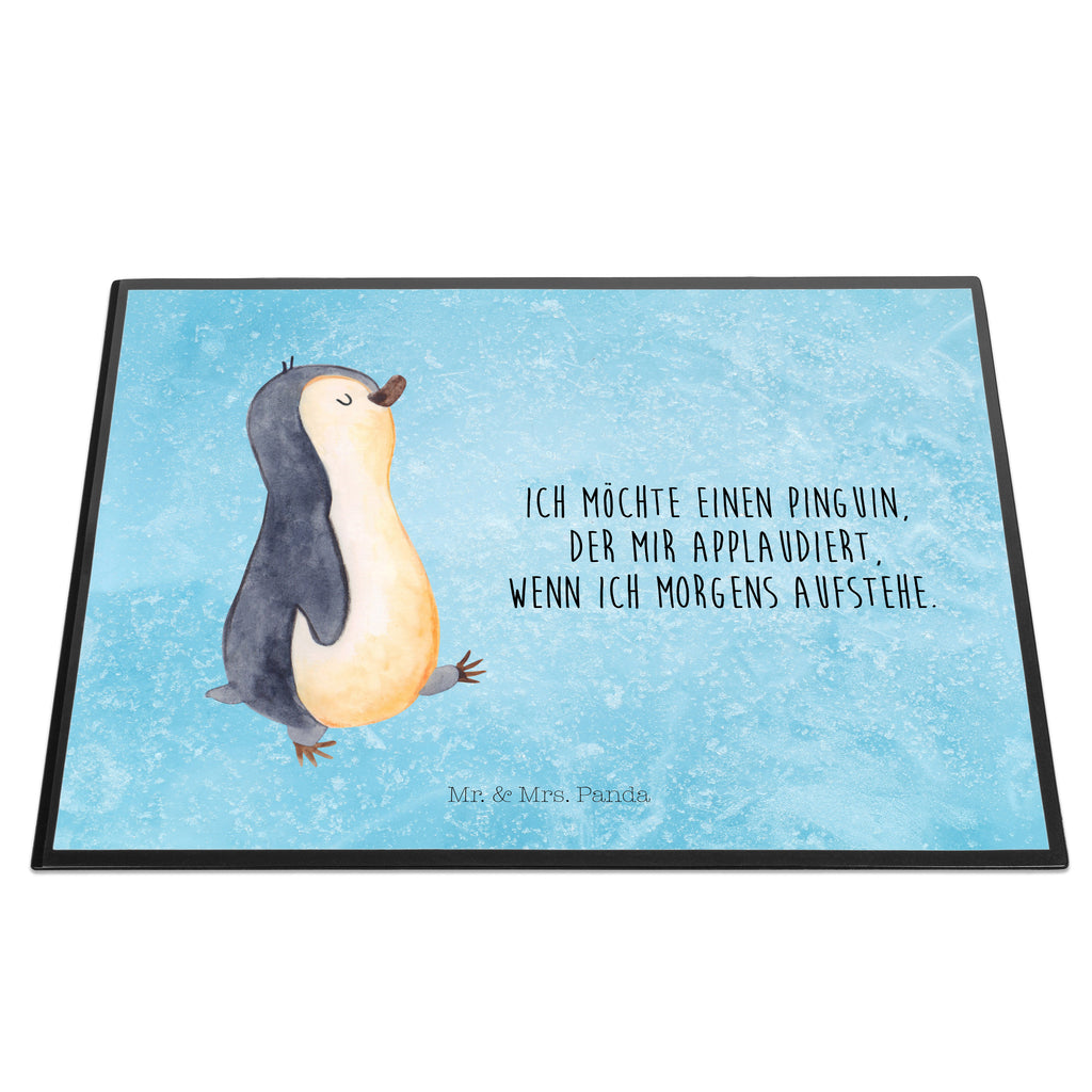 Schreibtischunterlage Pinguin marschierend Schreibunterlage, Schreibtischauflage, Bürobedarf, Büroartikel, Schreibwaren, Schreibtisch Unterlagen, Schreibtischunterlage Groß, Pinguin, Pinguine, Frühaufsteher, Langschläfer, Bruder, Schwester, Familie