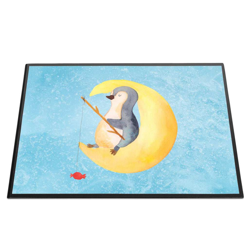 Schreibtischunterlage Pinguin Mond Schreibunterlage, Schreibtischauflage, Bürobedarf, Büroartikel, Schreibwaren, Schreibtisch Unterlagen, Schreibtischunterlage Groß, Pinguin, Pinguine, Spruch, schlafen, Nachtruhe, Einschlafen, Schlafzimmer, Schlafstörungen, Gästezimmer