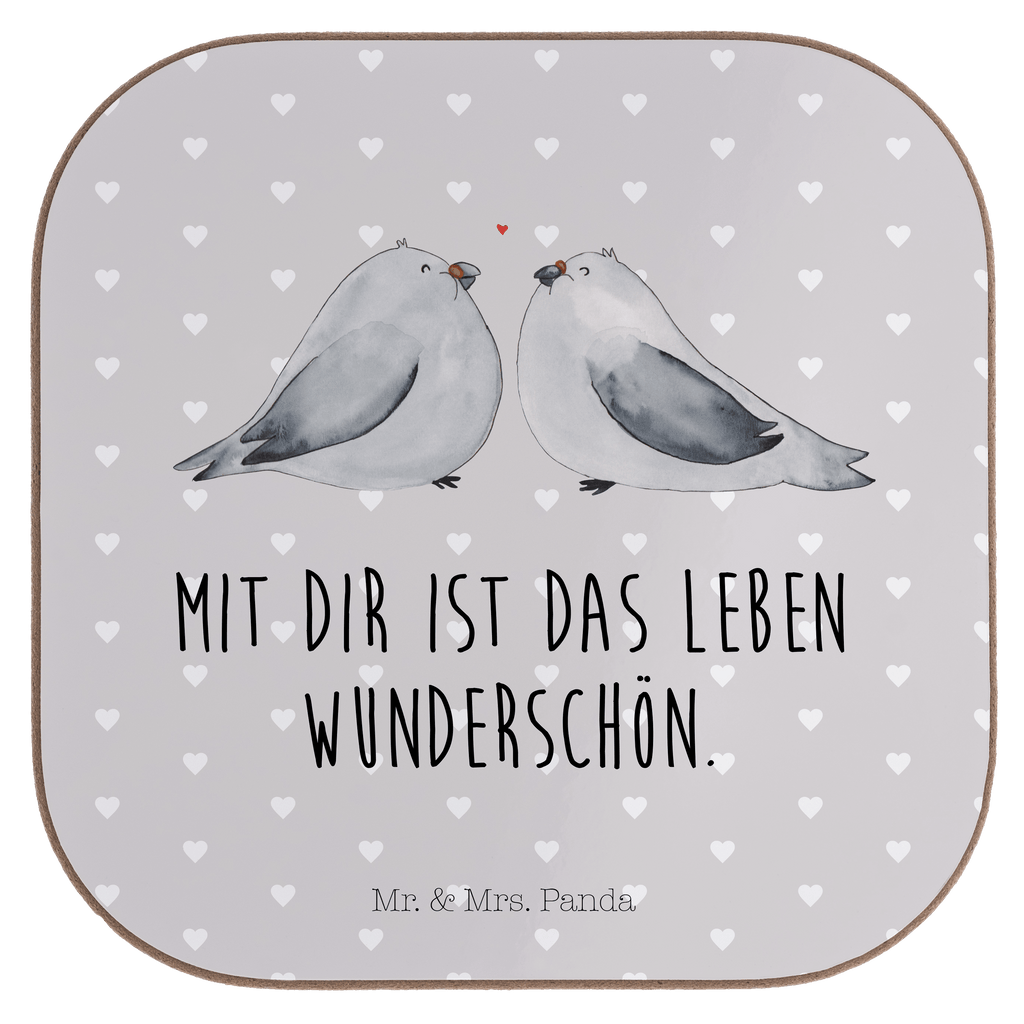 Quadratische Untersetzer Turteltauben Liebe Bierdeckel, Glasuntersetzer, Untersetzer Gläser, Getränkeuntersetzer, Liebe, Partner, Freund, Freundin, Ehemann, Ehefrau, Heiraten, Verlobung, Heiratsantrag, Liebesgeschenk, Jahrestag, Hocheitstag, Turteltauben, Turteltäubchen, Tauben, Verliebt, Verlobt, Verheiratet, Geschenk Freundin, Geschenk Freund, Liebesbeweis, Hochzeitstag, Geschenk Hochzeit