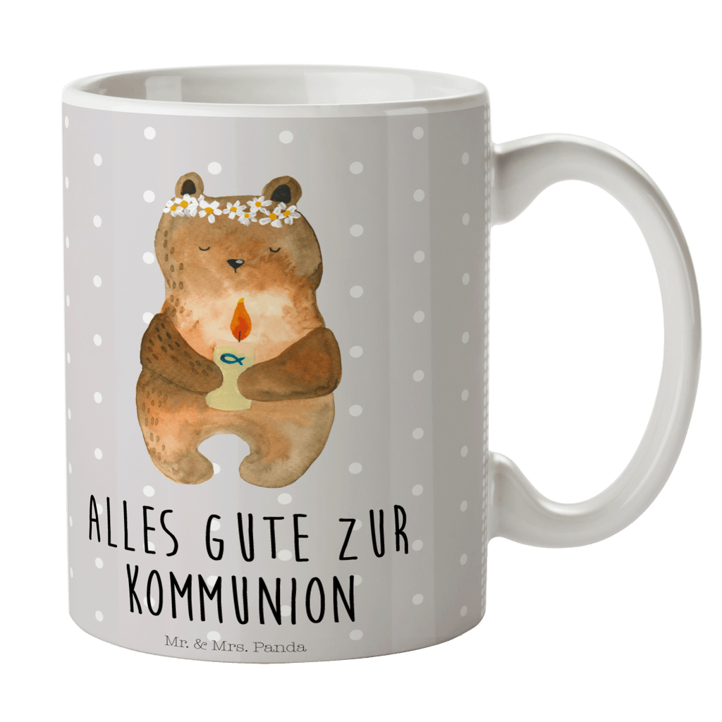 Tasse Kommunion-Bär Kommunion, Gottes Segen, Taufkerze, katholisch Becher, Kaffeetasse, Kaffeebecher, Tee, Frühstück, Büro  Bär, Teddy, Teddybär