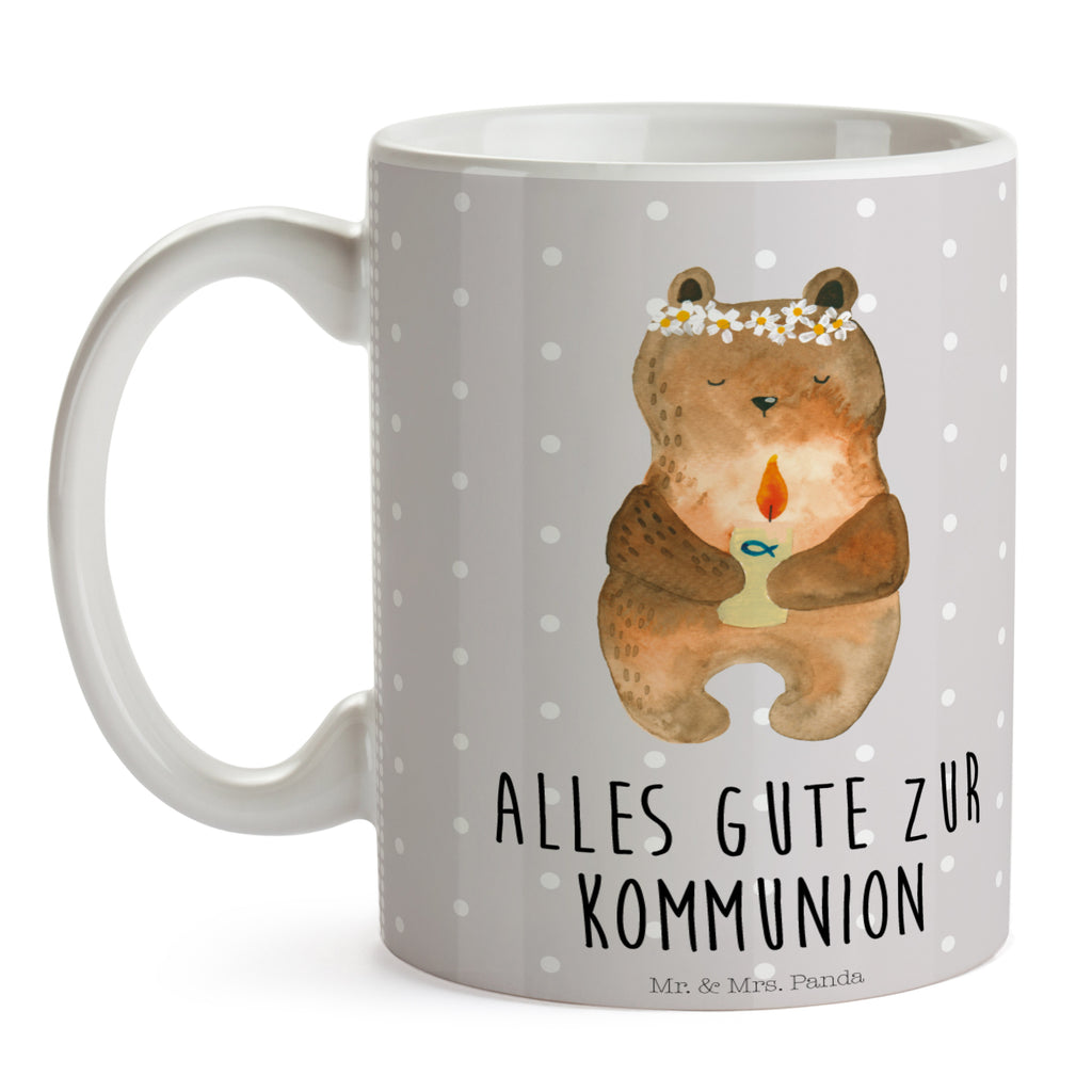 Tasse Kommunion-Bär Kommunion, Gottes Segen, Taufkerze, katholisch Becher, Kaffeetasse, Kaffeebecher, Tee, Frühstück, Büro  Bär, Teddy, Teddybär