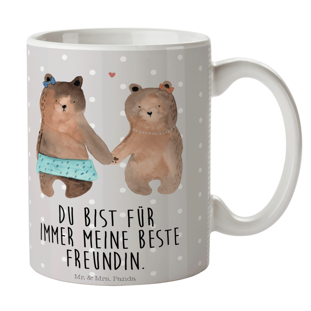 Tasse Bär Freundin Bär Freundin Beste Freund Liebe Liebesbeweis Verliebt Kumpel Kumpeliene Becher, Kaffeetasse, Kaffeebecher, Tee, Frühstück, Büro  Bär, Teddy, Teddybär