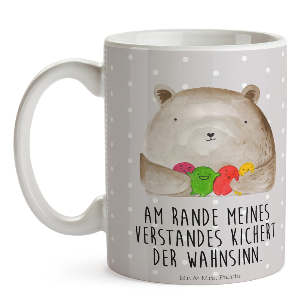 Tasse Bär Gefühl Bär, Wahnsinn, Verrückt, Durchgedreht Becher, Kaffeetasse, Kaffeebecher, Tee, Frühstück, Büro  Bär, Teddy, Teddybär