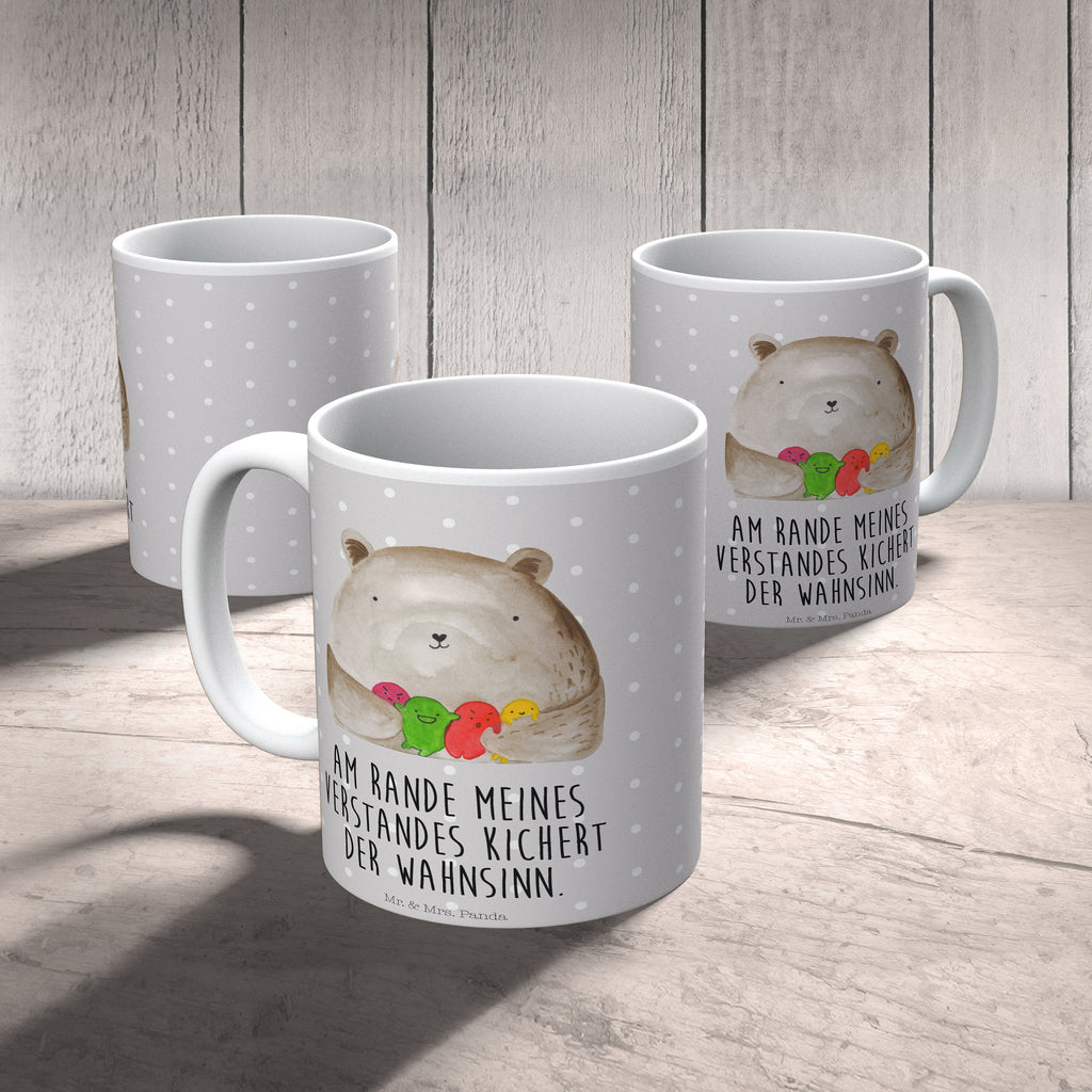 Tasse Bär Gefühl Bär, Wahnsinn, Verrückt, Durchgedreht Becher, Kaffeetasse, Kaffeebecher, Tee, Frühstück, Büro  Bär, Teddy, Teddybär