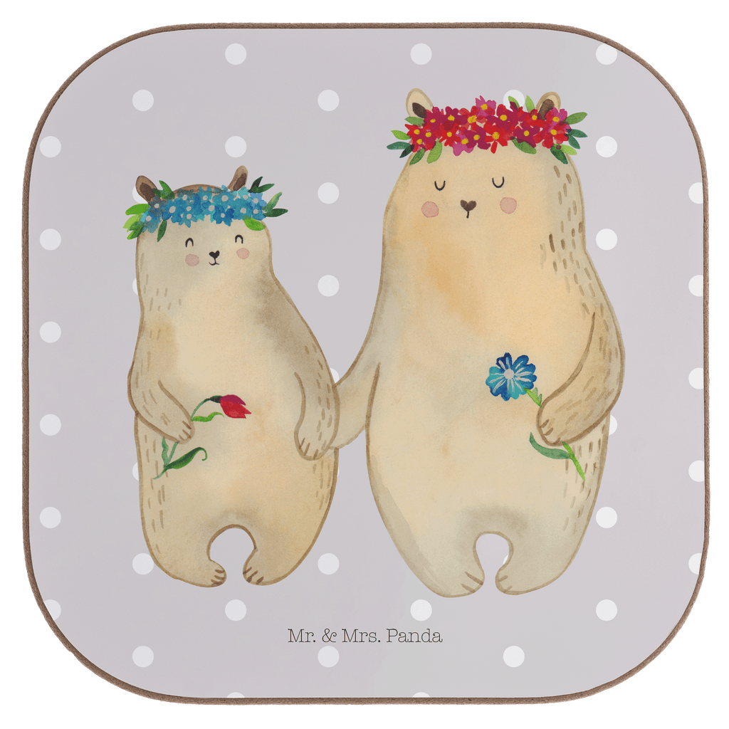 Quadratische Untersetzer Bären mit Blumenkranz Bierdeckel, Glasuntersetzer, Untersetzer Gläser, Getränkeuntersetzer, Familie, Vatertag, Muttertag, Bruder, Schwester, Mama, Papa, Oma, Opa, Bär, Bären, Mutter, Mutti, Mami, Lieblingsmensch, Lieblingsmama, beste Mutter, weltbeste Mama, Geschenk Mama. Muttertag, Tochter, Kind, Kinder, Töchter, Family, Vorbild