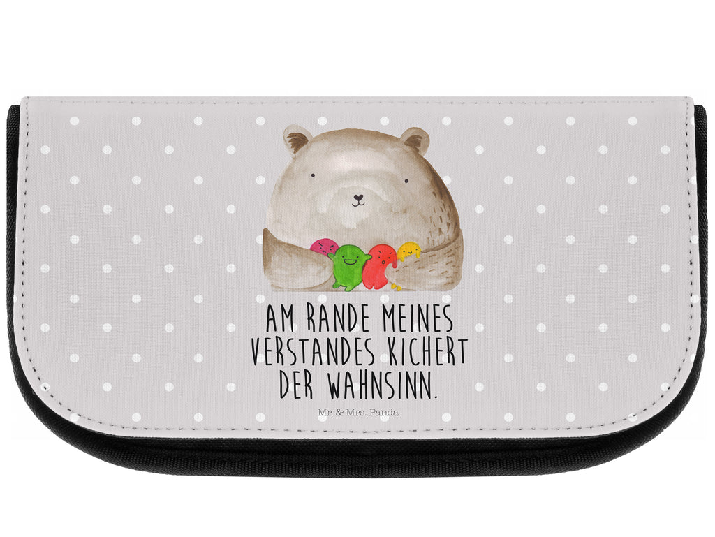 Kosmetiktasche Bär Gefühl Kosmetikbeutel, Kulturtasche, Kulturbeutel, Schminktasche, Make-Up Tasche, Bär, Teddy, Teddybär, Wahnsinn, Verrückt, Durchgedreht