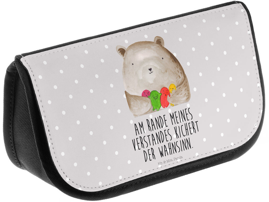 Kosmetiktasche Bär Gefühl Kosmetikbeutel, Kulturtasche, Kulturbeutel, Schminktasche, Make-Up Tasche, Bär, Teddy, Teddybär, Wahnsinn, Verrückt, Durchgedreht