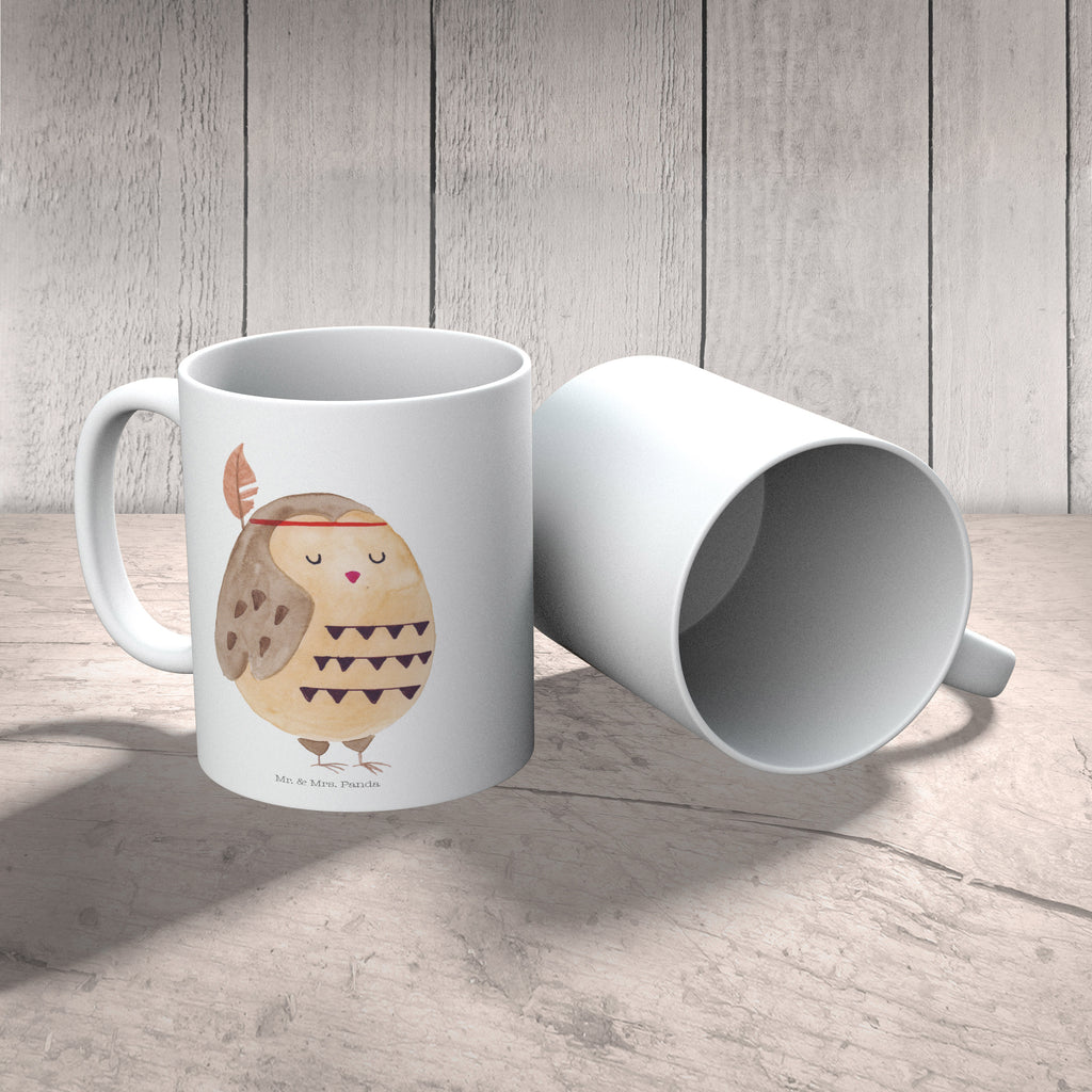 Kindertasse Eule Federschmuck Kunststoff Tasse, Kindergarten, Tasse, Trinkbecher, Camping Becher, Kaffeetasse, Kunststoffbecher, Kindergartenbecher, Outdoorgeschirr, Kunststoffgeschirr, Reisebecher, Reisetasse, Kinderbecher, Eule, Eule Deko, Owl, Das Leben ist ein Abenteuer, Reisespruch, Federschmuck, Dekoration