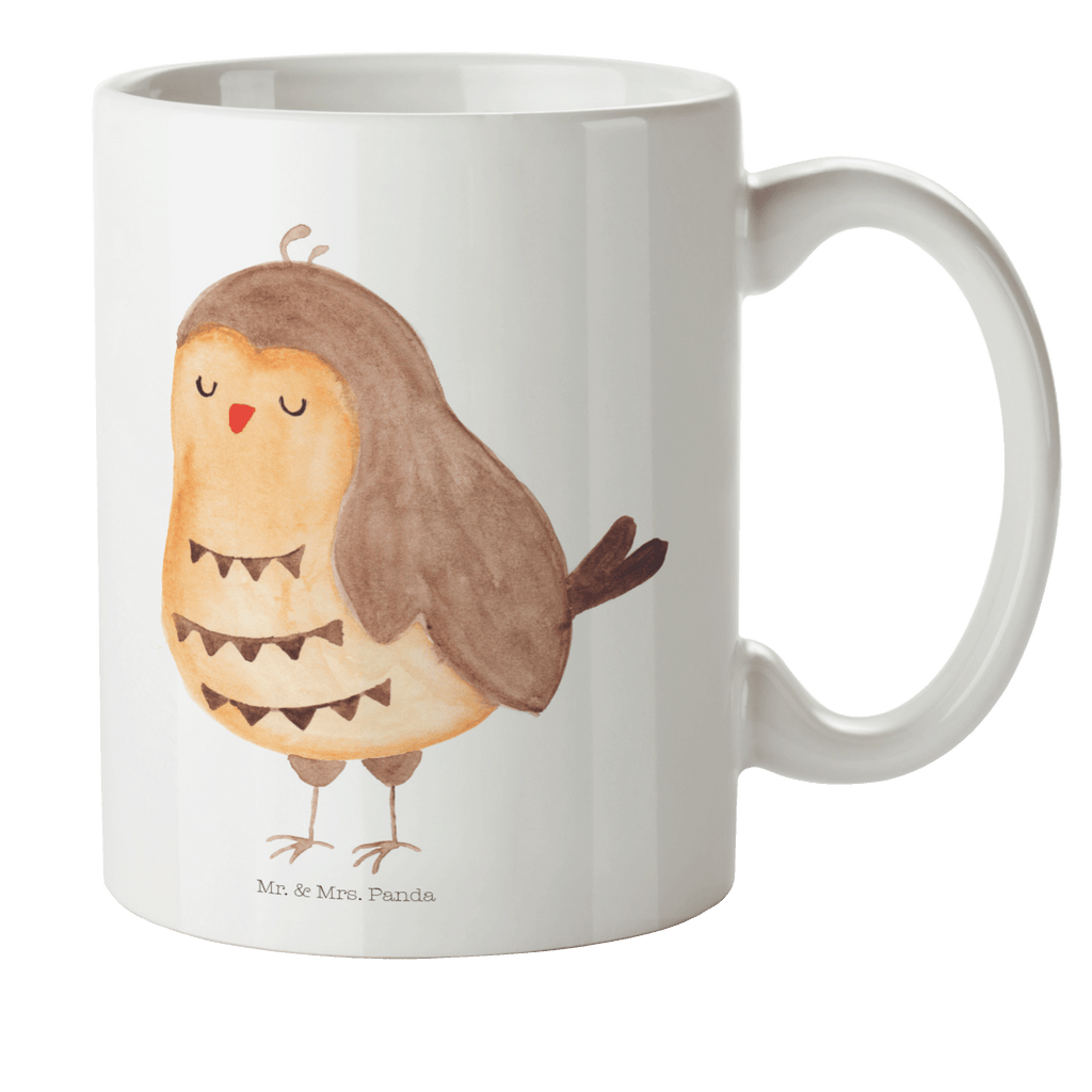 Kindertasse Eule Zufrieden Kunststoff Tasse, Kindergarten, Tasse, Trinkbecher, Camping Becher, Kaffeetasse, Kunststoffbecher, Kindergartenbecher, Outdoorgeschirr, Kunststoffgeschirr, Reisebecher, Reisetasse, Kinderbecher, Eule, Eule Spruch, Eule deko, Owl, Liebe Spruch, Romantisch, Wortspiel lustig, Spruch schön, Geschenk Hochzeitstag
