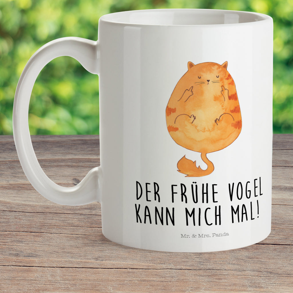 Kindertasse Katze Frühaufsteher Kunststoff Tasse, Kindergarten, Tasse, Trinkbecher, Camping Becher, Kaffeetasse, Kunststoffbecher, Kindergartenbecher, Outdoorgeschirr, Kunststoffgeschirr, Reisebecher, Reisetasse, Kinderbecher, Katze, Katzenmotiv, Katzenfan, Katzendeko, Katzenfreund, Katzenliebhaber, Katzenprodukte, Katzenartikel, Katzenaccessoires, Katzensouvenirs, Katzenliebhaberprodukte, Katzenmotive, Der frühe Vogel kann mich mal, Morgenmuffel, Frühaufsteher, Kaffee, Katzen, Kater, Mietze