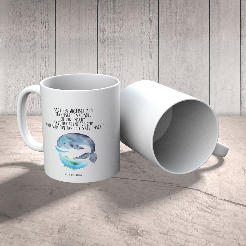 Kindertasse Walfisch & Thunfisch Kunststoff Tasse, Kindergarten, Tasse, Trinkbecher, Camping Becher, Kaffeetasse, Kunststoffbecher, Kindergartenbecher, Outdoorgeschirr, Kunststoffgeschirr, Reisebecher, Reisetasse, Kinderbecher, Tiermotive, Gute Laune, lustige Sprüche, Tiere, Wal, Wahl, Tunfisch, Wortwitz lustig, Spruch lustig, Flachwitz, Witz, Spruch des Tages, Flachwitz Geschenk