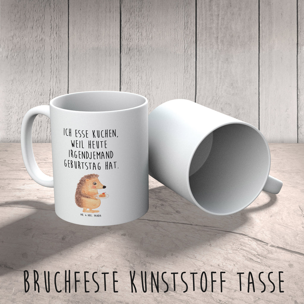 Kindertasse Igel mit Kuchenstück Kunststoff Tasse, Kindergarten, Tasse, Trinkbecher, Camping Becher, Kaffeetasse, Kunststoffbecher, Kindergartenbecher, Outdoorgeschirr, Kunststoffgeschirr, Reisebecher, Reisetasse, Kinderbecher, Tiermotive, Gute Laune, lustige Sprüche, Tiere, Igel, Essen Spruch, Kuchen, Backen Geschenk, Kuchen backen, Einladung Party, Geburtstagskuchen, Torte
