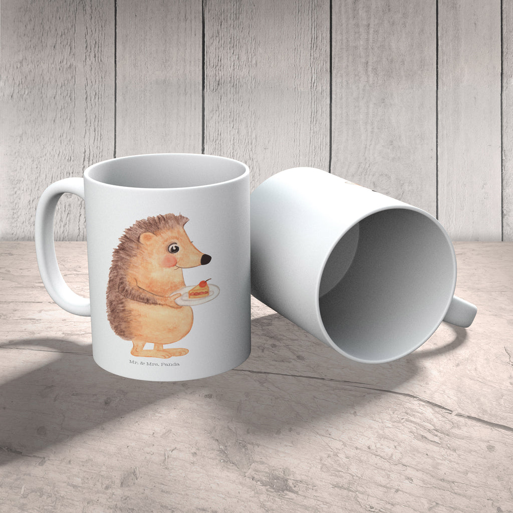 Kindertasse Igel mit Kuchenstück Kunststoff Tasse, Kindergarten, Tasse, Trinkbecher, Camping Becher, Kaffeetasse, Kunststoffbecher, Kindergartenbecher, Outdoorgeschirr, Kunststoffgeschirr, Reisebecher, Reisetasse, Kinderbecher, Tiermotive, Gute Laune, lustige Sprüche, Tiere, Igel, Essen Spruch, Kuchen, Backen Geschenk, Kuchen backen, Einladung Party, Geburtstagskuchen, Torte