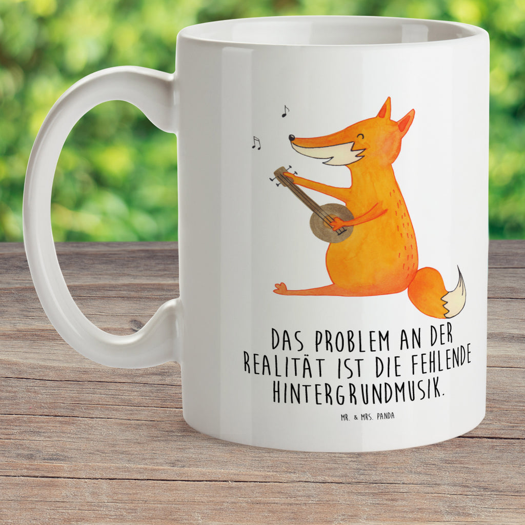 Kindertasse Fuchs Gitarre Kunststoff Tasse, Kindergarten, Tasse, Trinkbecher, Camping Becher, Kaffeetasse, Kunststoffbecher, Kindergartenbecher, Outdoorgeschirr, Kunststoffgeschirr, Reisebecher, Reisetasse, Kinderbecher, Fuchs, Füchse, Geschenk Musiker, Musik Spruch, Musikerin, Sänger, Sängerin, Gitarre