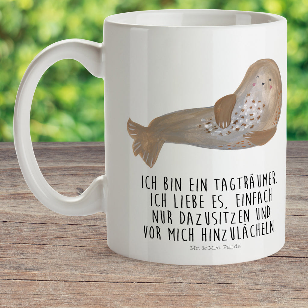 Kindertasse Robbe lachend Kunststoff Tasse, Kindergarten, Tasse, Trinkbecher, Camping Becher, Kaffeetasse, Kunststoffbecher, Kindergartenbecher, Outdoorgeschirr, Kunststoffgeschirr, Reisebecher, Reisetasse, Kinderbecher, Tiermotive, Gute Laune, lustige Sprüche, Tiere, Robbe, Robben, Seehund, Strand, Meerestier, Ostsee, Nordsee