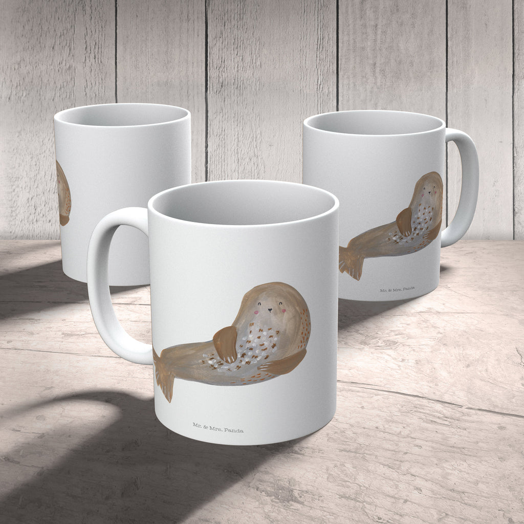 Kindertasse Robbe lachend Kunststoff Tasse, Kindergarten, Tasse, Trinkbecher, Camping Becher, Kaffeetasse, Kunststoffbecher, Kindergartenbecher, Outdoorgeschirr, Kunststoffgeschirr, Reisebecher, Reisetasse, Kinderbecher, Tiermotive, Gute Laune, lustige Sprüche, Tiere, Robbe, Robben, Seehund, Strand, Meerestier, Ostsee, Nordsee