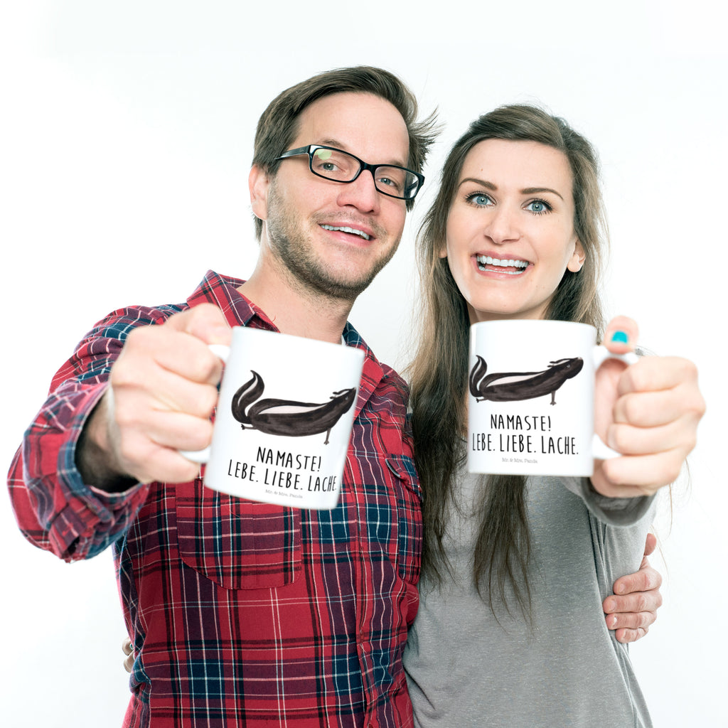 Kindertasse Stinktier Yoga Kunststoff Tasse, Kindergarten, Tasse, Trinkbecher, Camping Becher, Kaffeetasse, Kunststoffbecher, Kindergartenbecher, Outdoorgeschirr, Kunststoffgeschirr, Reisebecher, Reisetasse, Kinderbecher, Stinktier, Skunk, Wildtier, Raubtier, Stinker, Stinki, Yoga, Namaste, Lebe, Liebe, Lache