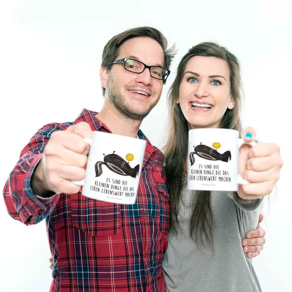 Kindertasse Stinktier Ball Kunststoff Tasse, Kindergarten, Tasse, Trinkbecher, Camping Becher, Kaffeetasse, Kunststoffbecher, Kindergartenbecher, Outdoorgeschirr, Kunststoffgeschirr, Reisebecher, Reisetasse, Kinderbecher, Stinktier, Skunk, Wildtier, Raubtier, Stinker, Stinki, verspielt, Weisheit