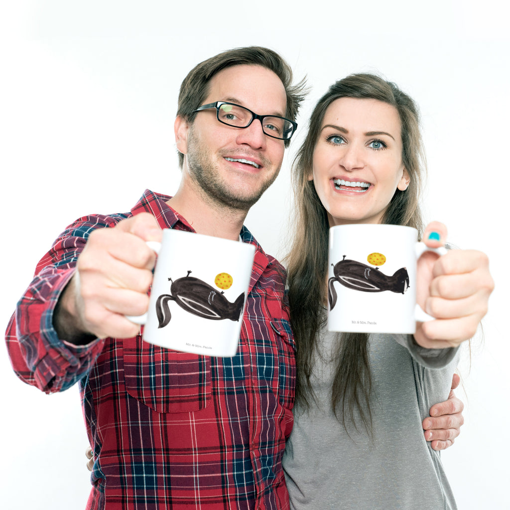 Kindertasse Stinktier Ball Kunststoff Tasse, Kindergarten, Tasse, Trinkbecher, Camping Becher, Kaffeetasse, Kunststoffbecher, Kindergartenbecher, Outdoorgeschirr, Kunststoffgeschirr, Reisebecher, Reisetasse, Kinderbecher, Stinktier, Skunk, Wildtier, Raubtier, Stinker, Stinki, verspielt, Weisheit