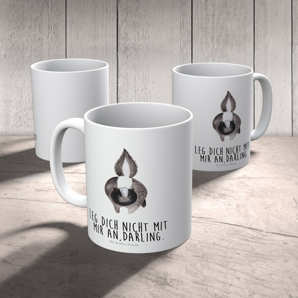 Kindertasse Stinktier Angriff Kunststoff Tasse, Kindergarten, Tasse, Trinkbecher, Camping Becher, Kaffeetasse, Kunststoffbecher, Kindergartenbecher, Outdoorgeschirr, Kunststoffgeschirr, Reisebecher, Reisetasse, Kinderbecher, Stinktier, Skunk, Wildtier, Raubtier, Stinker, Stinki, wütend, Drohung