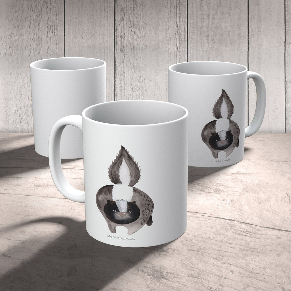Kindertasse Stinktier Angriff Kunststoff Tasse, Kindergarten, Tasse, Trinkbecher, Camping Becher, Kaffeetasse, Kunststoffbecher, Kindergartenbecher, Outdoorgeschirr, Kunststoffgeschirr, Reisebecher, Reisetasse, Kinderbecher, Stinktier, Skunk, Wildtier, Raubtier, Stinker, Stinki, wütend, Drohung